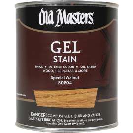 Old Masters 80804 Gel Stain, Special Walnut, Liquid, 1 qt, Can