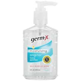 Germ-X 30694 Hand Sanitizer Clear, Floral, Clear, 8 oz Bottle