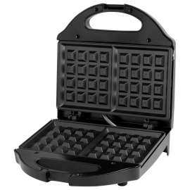 Salton WM1075BK Belgian Style Waffle Maker, 2-Waffle, 760 W, Black