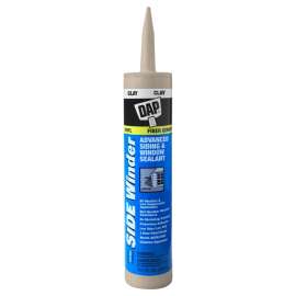 DAP 00804 Siding and Window Sealant, Clay, 24 hr Curing, -35 to 140 deg F, 10.1 oz Cartridge