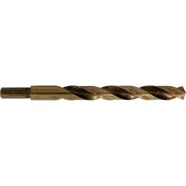 Vulcan Jobber Length Drill, 7/16 In Dia X 5-5/8 In L, 3/8 In Reduced Shank, Cobalt M35 Steel