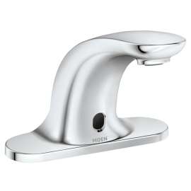 Moen M-Power Series CA8301 Electronic Heavy-Duty Lavatory Faucet, 0.5 gpm, 3-Faucet Hole, Cast Brass, Chrome Plated