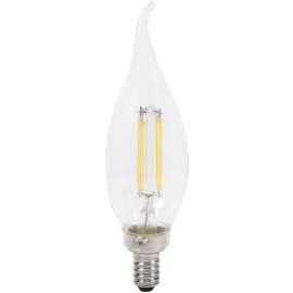 Sylvania 40791 Natural LED Bulb, Decorative, B10 Bent Tip Lamp, 40 W Equivalent, E12 Lamp Base, Dimmable, Clear