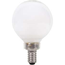 Sylvania 40797 Natural LED Bulb, Decorative, G16.5 Lamp, 40 W Equivalent, E12 Lamp Base, Dimmable, Frosted