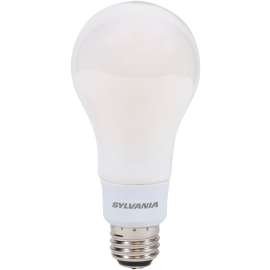 Sylvania 40778 Natural LED Bulb, 3-Way, A21 Lamp, 100 W Equivalent, E26 Lamp Base, Dimmable, Frosted, Daylight Light