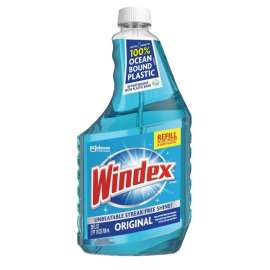 Windex 377 Glass Cleaner Refill, 26 oz Bottle, Liquid, Original