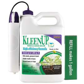 Bonide KleenUp he 7591 Weed and Grass Killer Ready-to-Use, Liquid, Off-White/Yellow, 1 gal