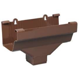 Euramax M1506 Gutter Drop Outlet, Vinyl, Brown