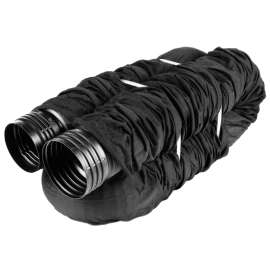 Euramax 50511 Drain Pipe Tubing, 4 in, Black, 25 ft L