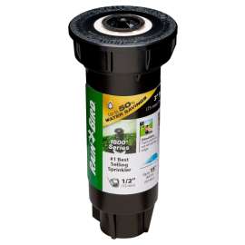 Rain Bird 1800 PRS 1803APPRS Pressure Regulating Pop-Up Sprinkler, 1/2 in Connection, FNPT, 3 in H Pop-Up, Plastic