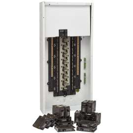 EATON CBRPM130RETVA Load Center, 100 A, 30 -Space, 60 -Circuit, Combination, Plug-In Main Breaker, Type BR, White