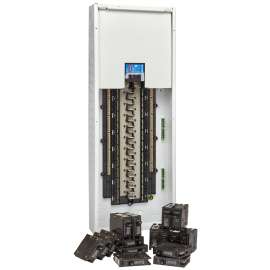 EATON CBRPM240RETVA Load Center, 200 A, 40 -Space, 80 -Circuit, Combination, Plug-In Main Breaker, Type BR, White