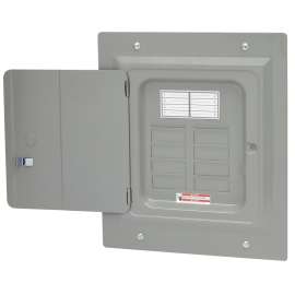 EATON CCPL108 Load Center, 125 A, 8 -Space, 16 -Circuit, Non-Combination, Plug-In Main Lug, Type BR, Gray