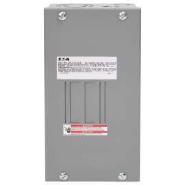 EATON CPL072SGP Load Center, 70 A, 2 -Space, 4 -Circuit, Non-Combination, Plug-In Main Lug, Type BR, Gray