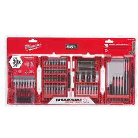 Milwaukee 48-32-4021 Impact-Duty Driver Bit Set, 70-Piece, Steel, Black, Black Oxide