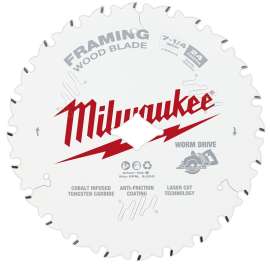 Milwaukee 48-41-0723 Circular Saw Blade, 7-1/4 in Dia, 5/8 in Arbor, 24-Teeth
