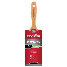 WOOSTER 4156-3 Paint Brush, 3 in W, 3-7/16 in L Bristle, Nylon Bristle