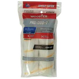 WOOSTER RR303-6 1/2 Paint Roller Cover, 1/2 in Thick Nap, 6-1/2 in L, Woven Fabric Cover, White
