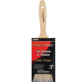 Linzer WC 1140-3 Paint Brush, 3 in W, 3-1/4 in L Bristle, Varnish Handle