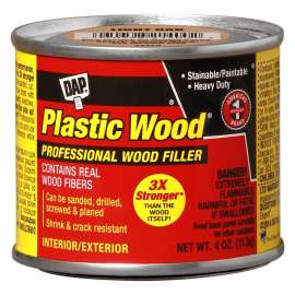 DAP Plastic Wood 21400 Wood Filler, Paste, Strong Solvent, Light Oak, 4 oz