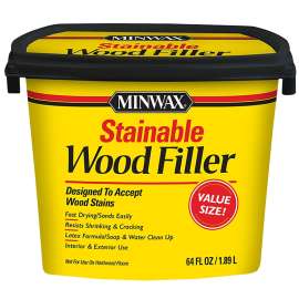 Minwax 428550000 Wood Filler, Solid, Natural, 64 oz