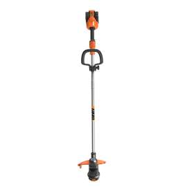 WORX Power Share WG183 Cordless String Trimmer, 2 Ah, 40 V Battery, 0.065 in Dia Line, Adjustable Auxiliary Handle