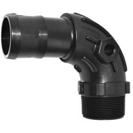 GREEN LEAF HB150SW90 Elbow, 1-1/2 in, MNPT x Hose Barb