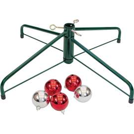 National Holidays Traditions 95-2464 Artificial Tree Stand, Steel, Green/Red, Powder-Coated