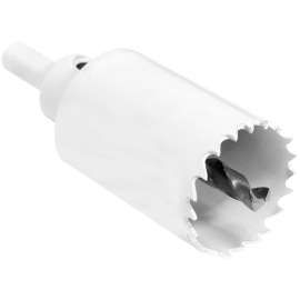 Vulcan 959901OR Hole Saw with Arbor Hanager, 0.75 in Dia, 1-7/8 in D Cutting, 4/6 TPI, HSS Cutting Edge