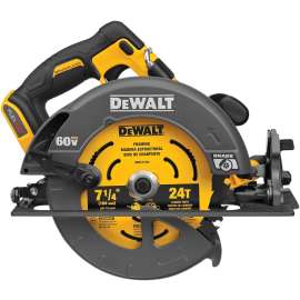 DeWALT DCS578B Brushless Circular Saw with Brake, Tool Only, 60 V, 7-1/4 in Dia Blade, 57 deg Bevel