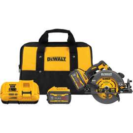 DeWALT DCS578X2 Brushless Circular Saw with Brake Kit, Battery Included, 60 V, 9 Ah, 7-1/4 in Dia Blade
