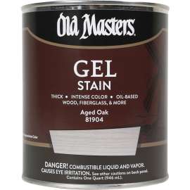 Old Masters 81904 Gel Stain, Aged Oak, Liquid, 1 qt