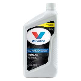 VALVOLINE Daily Protection 822344 Synthetic Blend Motor Oil, 20W-50, 1 qt Bottle