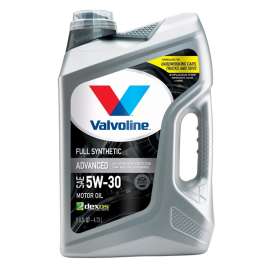 VALVOLINE 881164 Advanced Full Synthetic Motor Oil, 5W-30, 5 qt Bottle