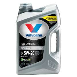 VALVOLINE 881147 Advanced Full Synthetic Motor Oil, 5W-20, 5 qt Jug