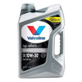 VALVOLINE 881165 Advanced Full Synthetic Motor Oil, 10W-30, 5 qt Bottle
