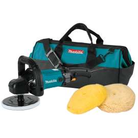 Makita 9237CX3 Polisher, 10 A, 5/8-11 Spindle, 0 to 3200 rpm Speed, Loop Handle, Electronic Control