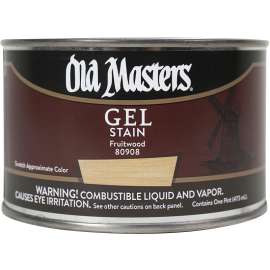 Old Masters 80908 Gel Stain, Fruitwood, Liquid, 1 pt, Can