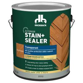 Duckback DBWB81010-16 Wood Stain, Transparent, Chaletwood, Liquid, 1 gal