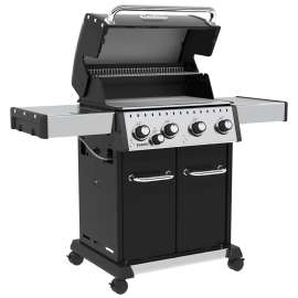 Broil King Baron 440 PRO 875224 Gas Grill, 45,000 Btu/hr, Liquid Propane, 5-Burner, Side Shelf Included: Yes