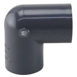 GENOVA 300 Series 307058 Pipe Elbow, 1/2 in Slip, 90 deg, Gray