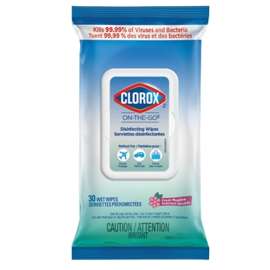 Clorox 55794 Disinfecting Wipes, 4 in L, 12 in W, Fresh