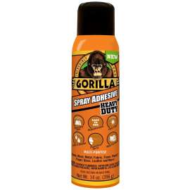 Gorilla 6341502 Spray Adhesive, Clear, 14 oz Bottle