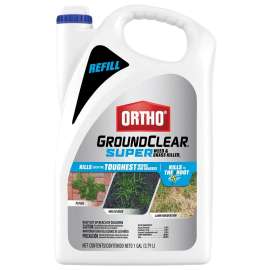 Ortho GroundClear 4652905 Weed and Grass Killer, Liquid, Light Yellow, 1 gal Jug
