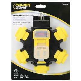 HUB OTDR 2-USB/5-OUTLET 3.4A