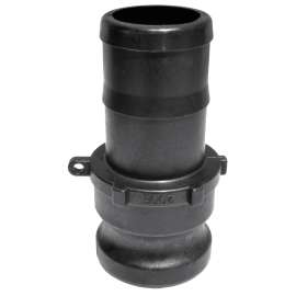 BANJO 300E Cam Lever Coupling, 3 in, Male Adapter x Hose Shank, Polypropylene