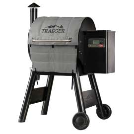 Traeger BAC626 Insulated Blanket Grill Cover, 24-1/2 in D, 45 in W, 1/2 in H, Fabric, Gray