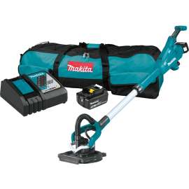Makita LXT Series XLS01T Drywall Sander Kit, Battery, 18 V, 8-1/4 in Pad/Disc, 1000 to 1800 rpm No Load