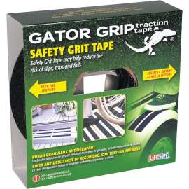 INCOM Gator Grip RE142 Traction Tape, 60 ft L, 2 in W, PVC Backing, Black