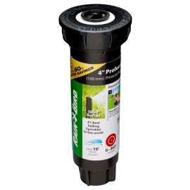 Rain Bird 1800 1804HV15PR Pressure Regulated Pop-Up Sprinkler, 1/2 in Connection, FNPT, 4 in H Pop-Up, 15 ft